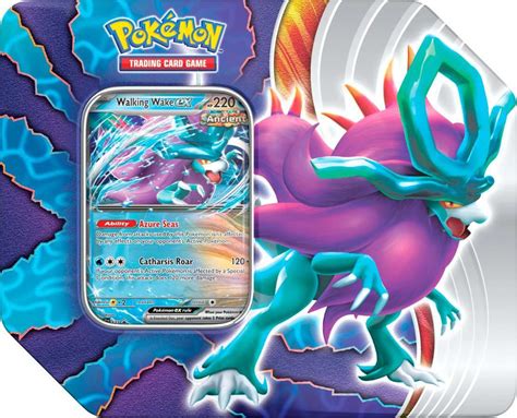 Pokemon Paradox Clash Walking Wake Ex Tin Set 5 Booster Packs 1 Foil Pokemon Paradox Clash Walking Wake Ex Tin Set 5 Booster Packs 1 Foil