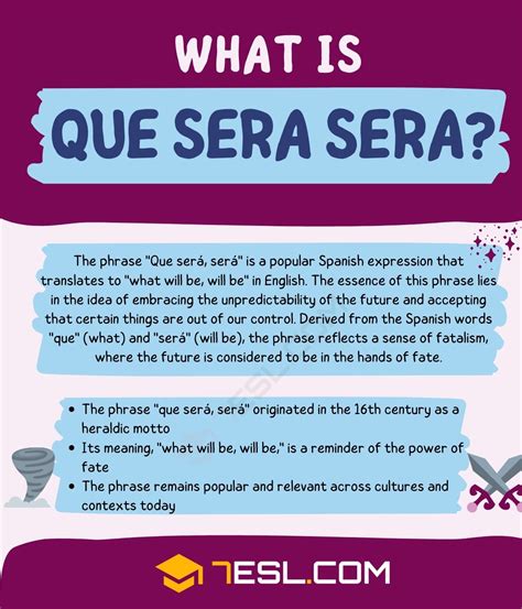 Que Sera Que Sera Meaning