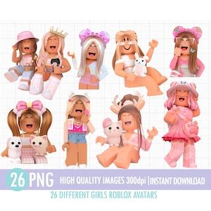 Roblox Girls Png Digital Downloadinstant Download Etsy Portugal Roblox Girls Png Digital Downloadinstant Download Etsy Portugal
