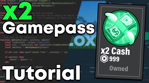 Roblox Studio X2 Cash Gamepass Tutorial Quick And Easy Youtube Roblox Studio X2 Cash Gamepass Tutorial Quick And Easy Youtube