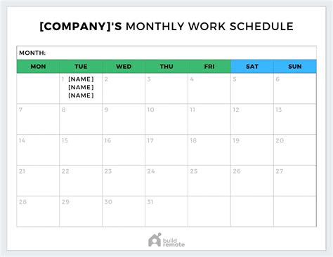 Create Your Schedule