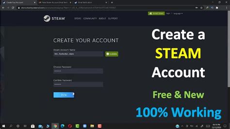 Create Steam Account