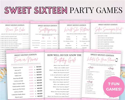 Sweet Sixteen Party Games
