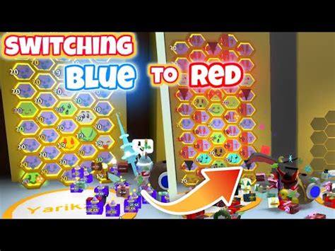 Switching Hive Colors In Beesmas 2023 Blue To Red Hive Bee Swarm Switching Hive Colors In Beesmas 2023 Blue To Red Hive Bee Swarm