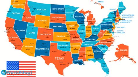 The Map Of The United States