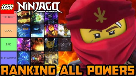 The Ultimate Ninjago Elemetal Power Tier List Ranking Every