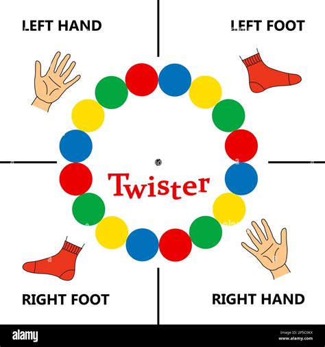 Twister Spinner Board Illustration Game Of Physical Skill Stock Photo Twister Spinner Board Illustration Game Of Physical Skill Stock Photo