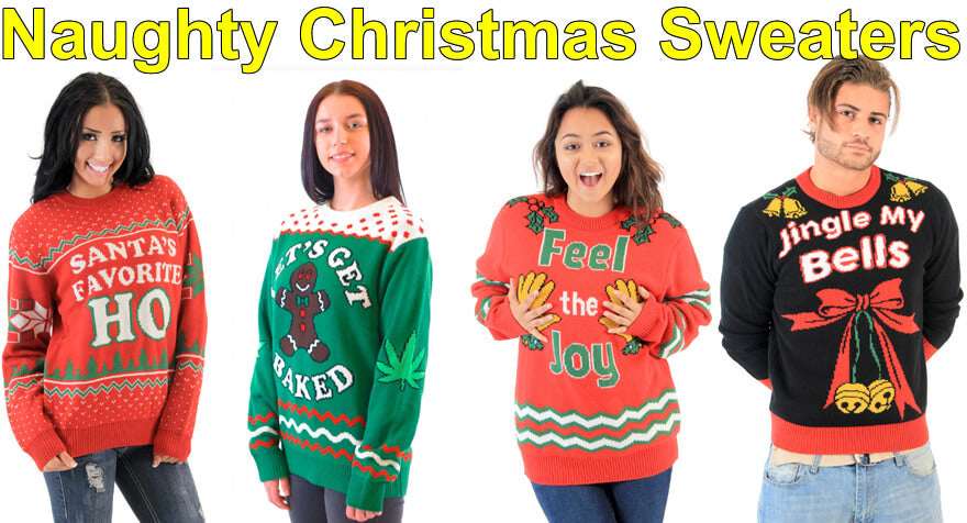 Ugly Christmas Sweater Naughty Nice Both Ways Christmas Etsy Ugly Christmas Sweater Naughty Nice Both Ways Christmas Etsy