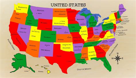 United States Map With Capitals Glossy Poster Picture Photo Etsy United States Map With Capitals Glossy Poster Picture Photo Etsy