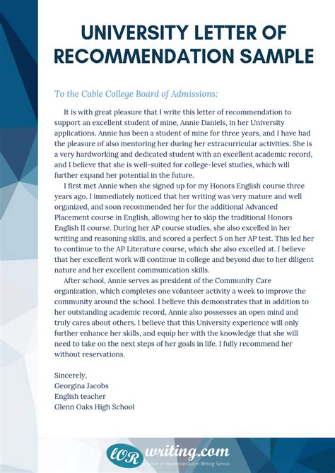 University Recommendation Letter Sample Templates At Vrogue Co University Recommendation Letter Sample Templates At Vrogue Co