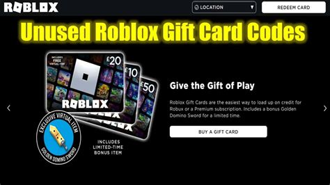 Unlock Endless Fun Free Unused Unredeem Roblox Gift Card Codes 2025