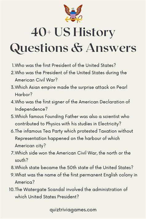 5 US History Trivia Games