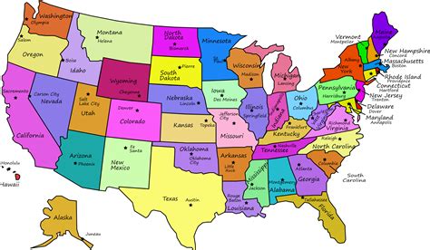 Us Map With Names