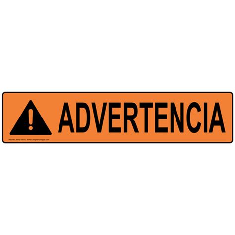 Warning In Spanish